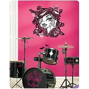 Monster High Clawdeen Wolf Face with Lace Giant Wall Decal